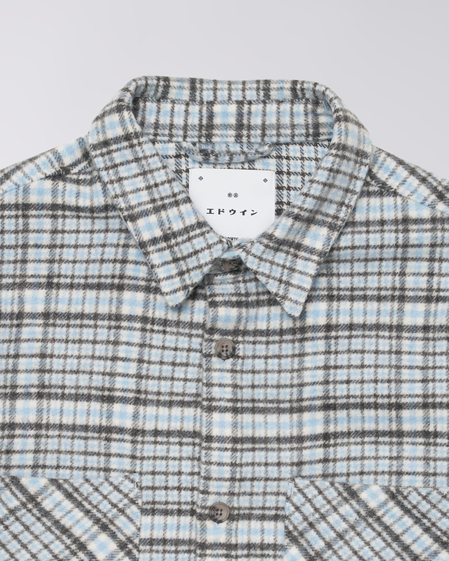 EDWIN Julius Shirt LS Blue / Grey