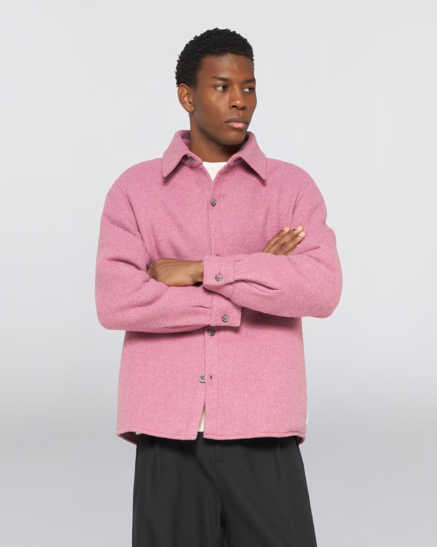 EDWIN Trent Padded Overshirt LS Grape Nectar