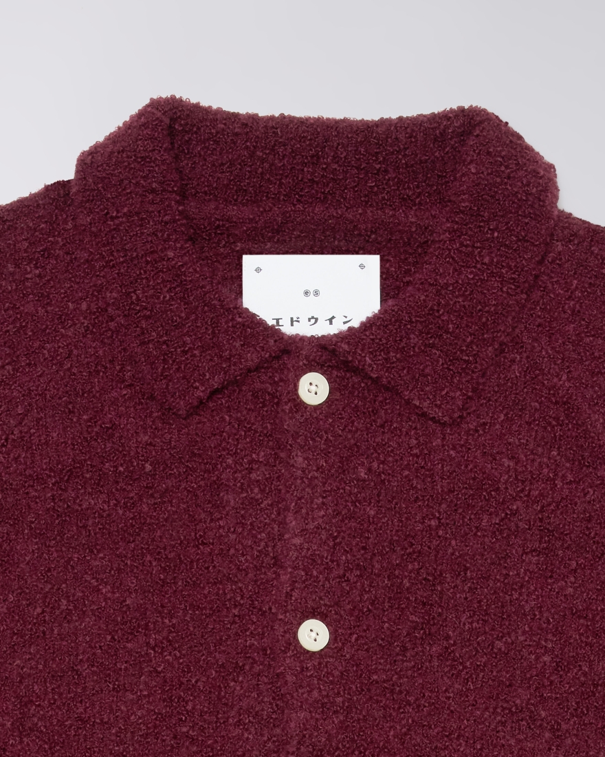 EDWIN Gemini Cardigan Burgundy