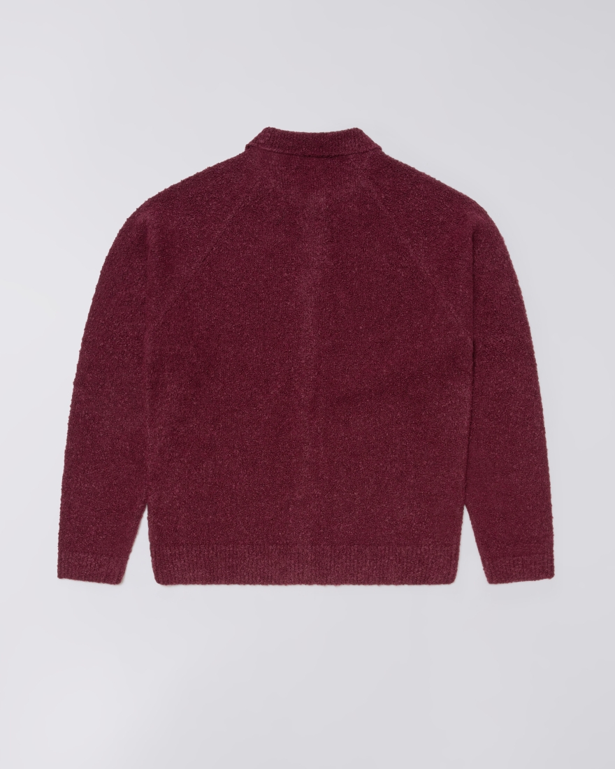 EDWIN Gemini Cardigan Burgundy