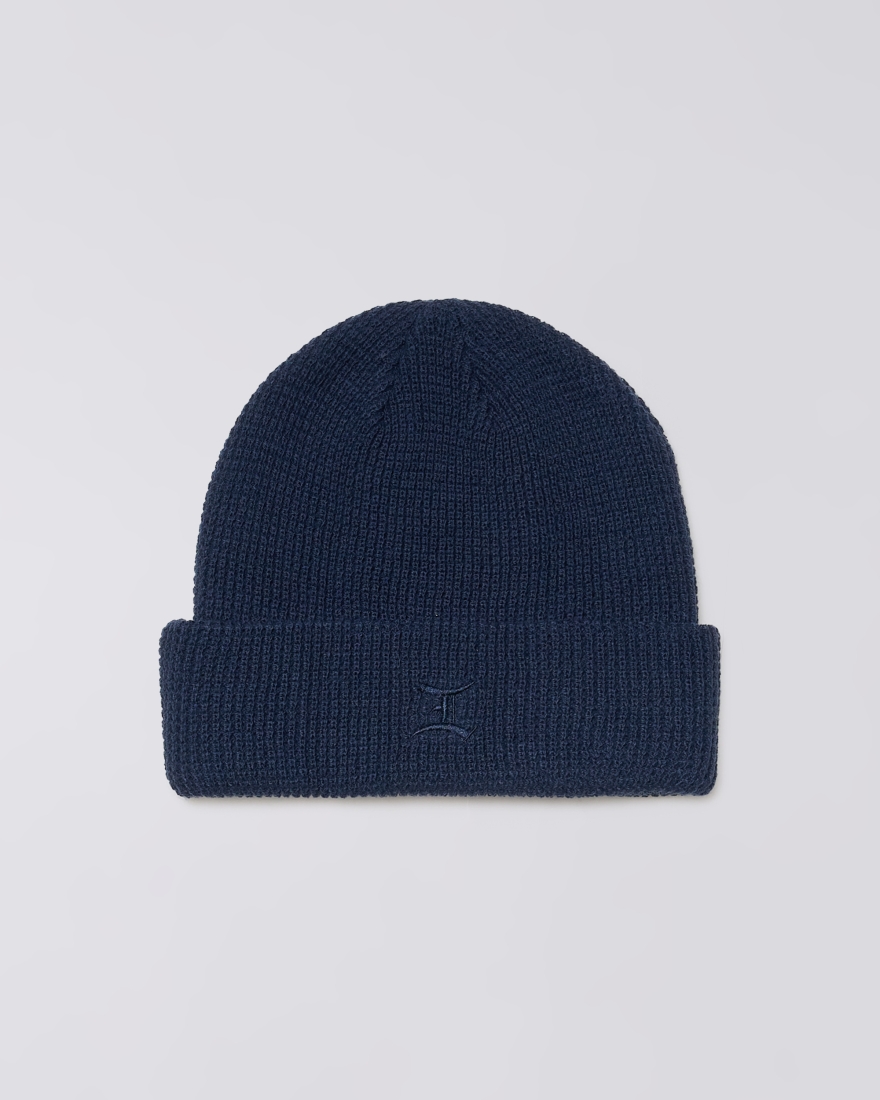 EDWIN Waffle Beanie Maritime Blue