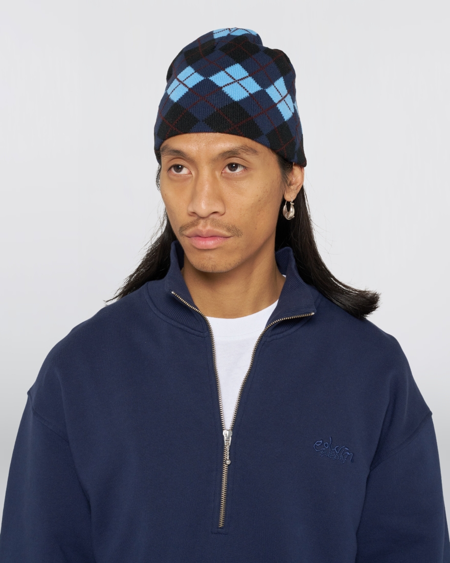 EDWIN Reversible Skullcap Beanie  Blue