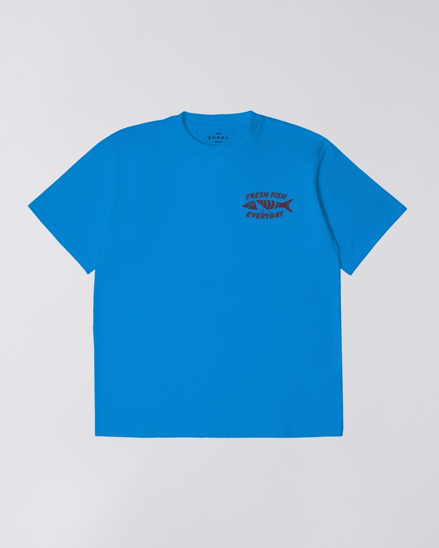 EDWIN Monsieur Sakana T-Shirt Directoire Blue