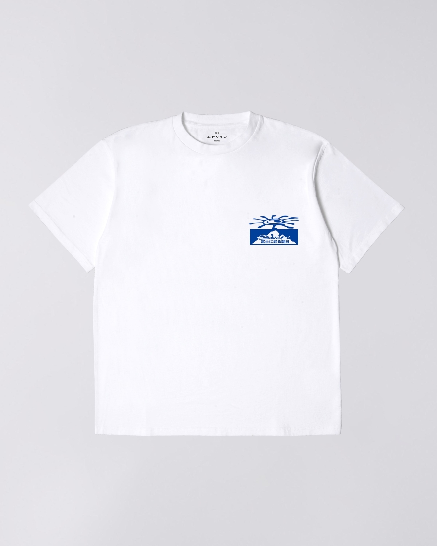 EDWIN Mount Fuji Dusk T-Shirt White