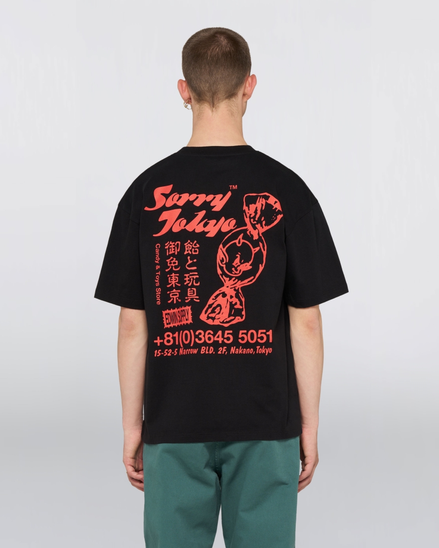 EDWIN Sorry Tokyo T-Shirt Black