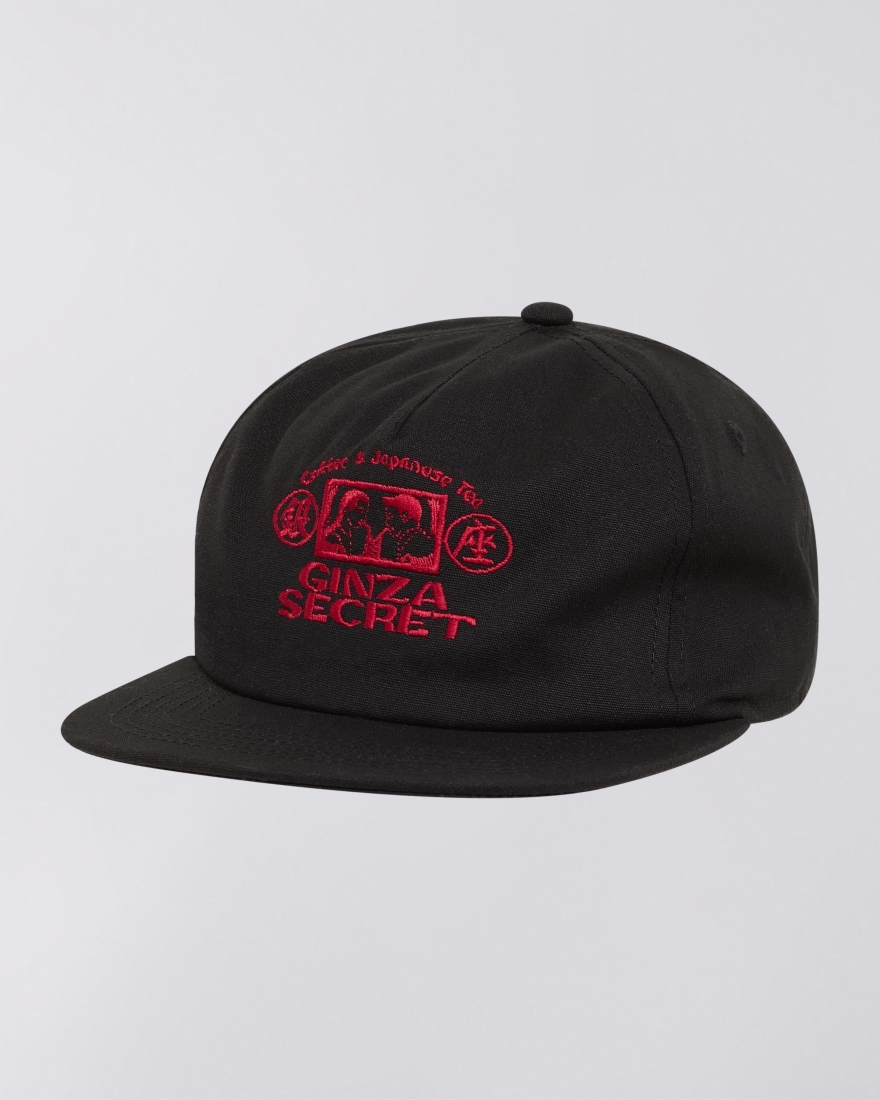 EDWIN Ginza Secret 5 Panel Cap Black
