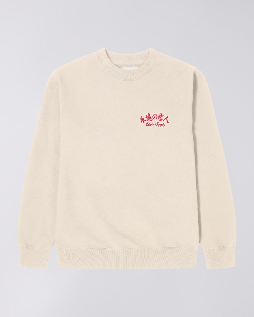 EDWIN Forever Lover Sweat Whisper White