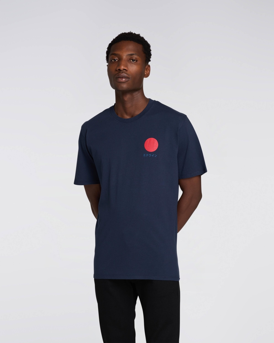 EDWIN Japanese Sun T-Shirt Navy Blazer