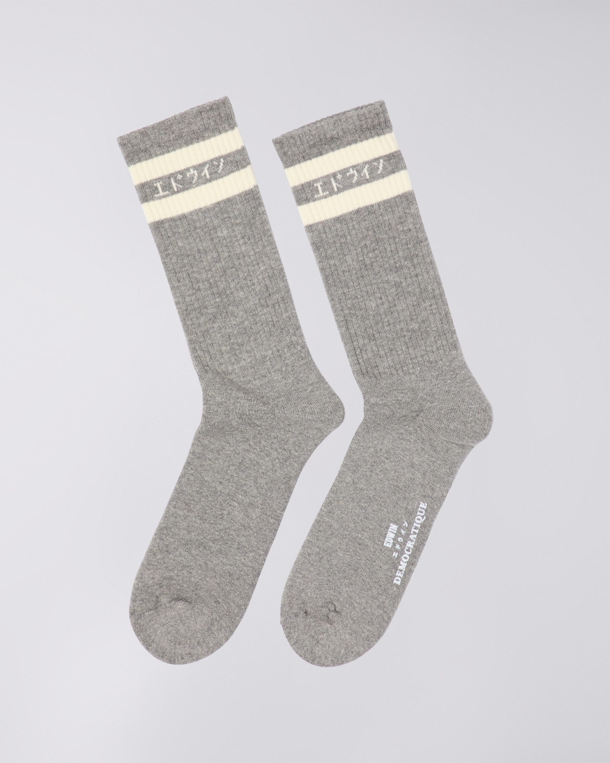 EDWIN Edwin X Democratique Tube sock White