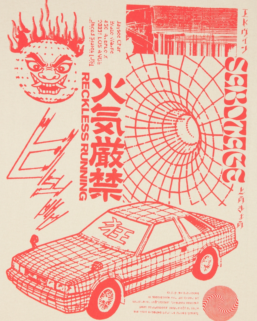 EDWIN Tokyo Sabotage T-Shirt Pelican