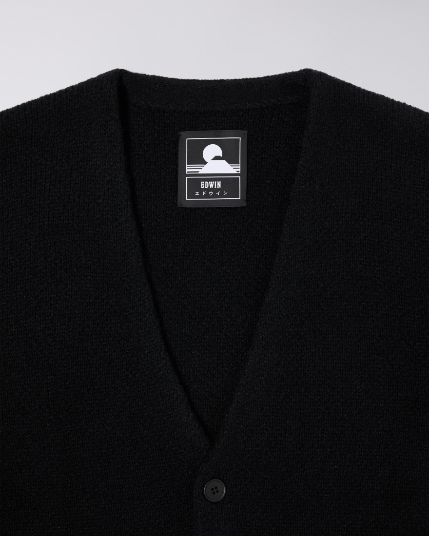 EDWIN Hiji Cardigan Black