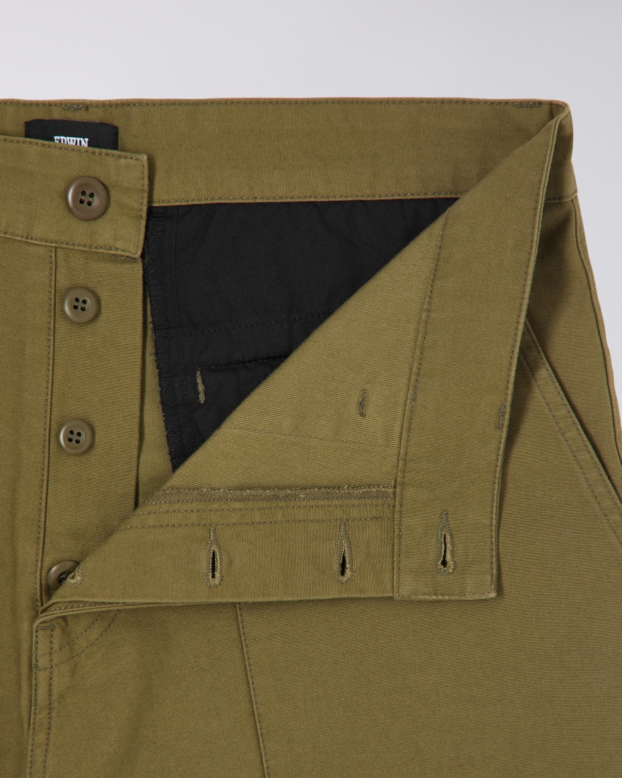 EDWIN Block Short Martini Olive