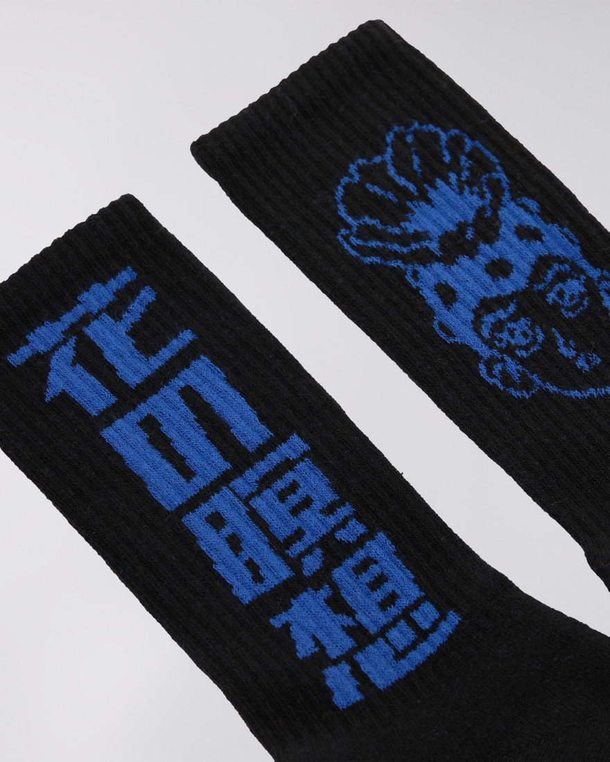 EDWIN Flora Mind Socks X Democratique Black
