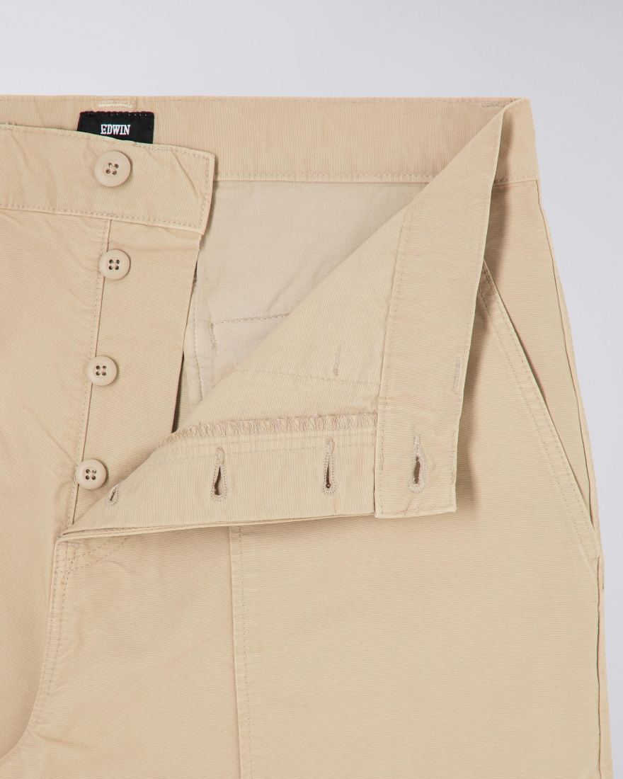 EDWIN Block Short White Pepper