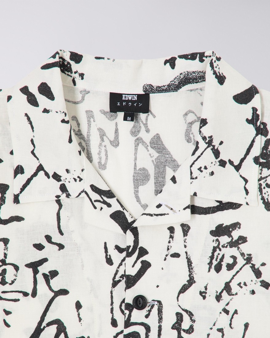 EDWIN Private Letter Shirt SS Black / White