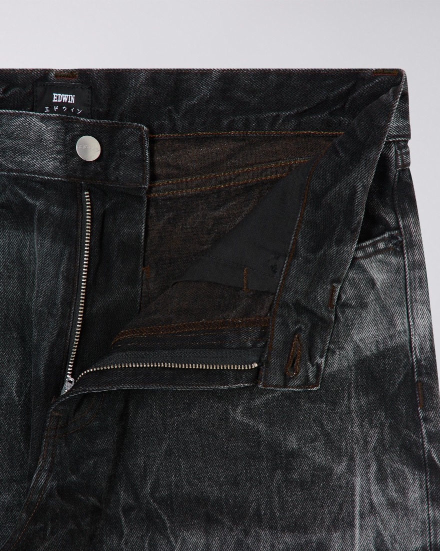 EDWIN Big Shirt LS Plumeria Purple / Blazing Yellow