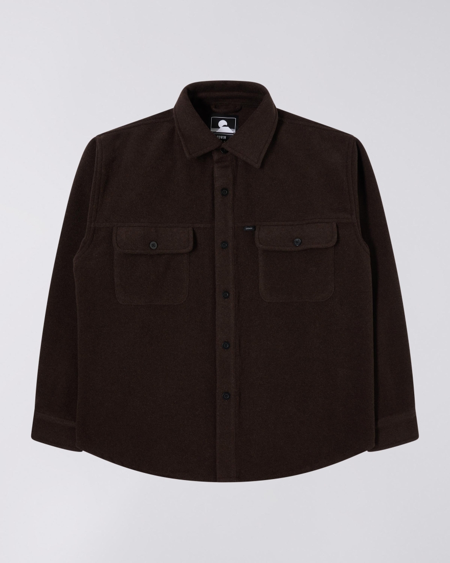 EDWIN Jowen Overshirt LS Brown