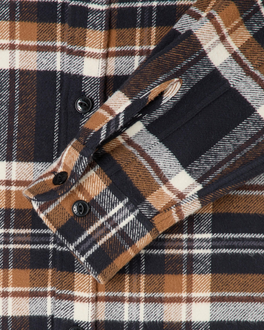 EDWIN Sebastian Shirt LS Navy / Brown