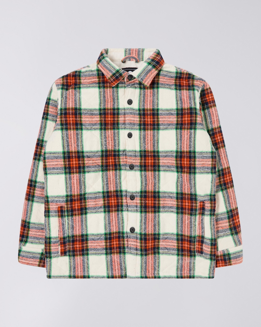 EDWIN Sven II Shirt Lined LS White / Red