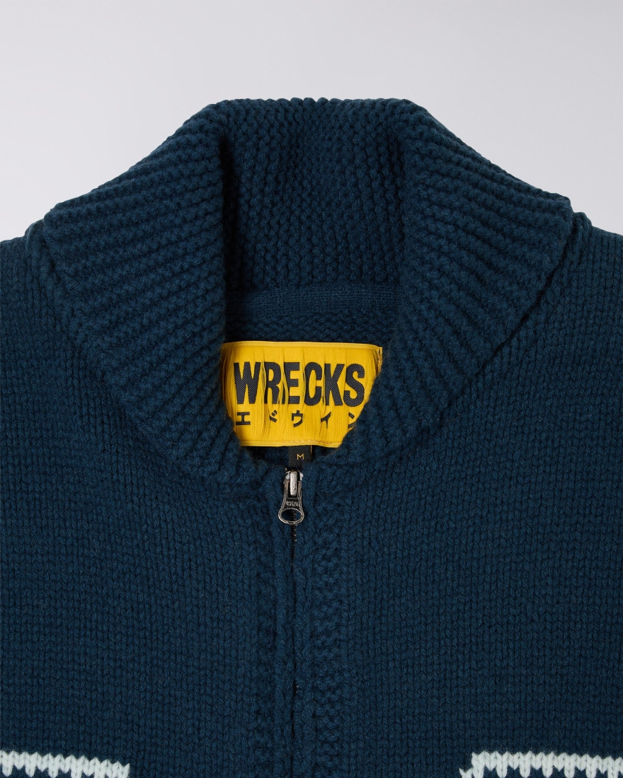 EDWIN Timer Cardigan Navy