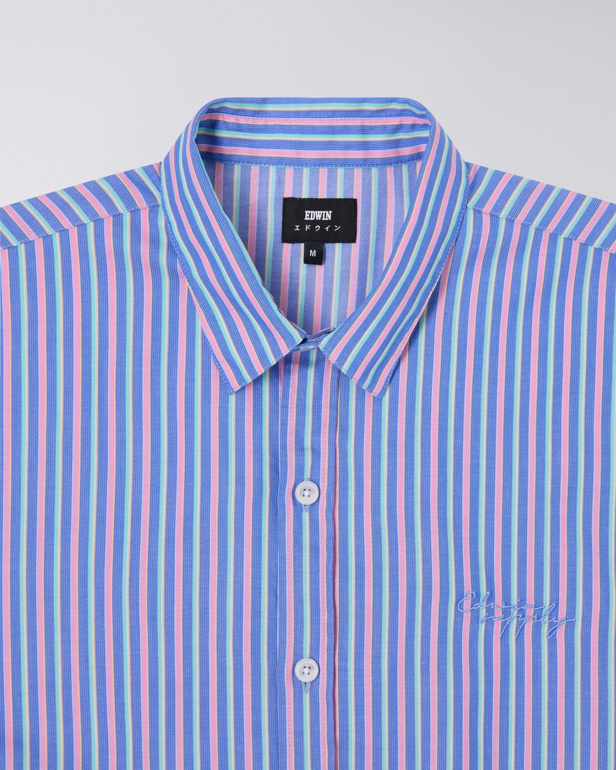EDWIN Toledo Shirt SS Navy / Pink