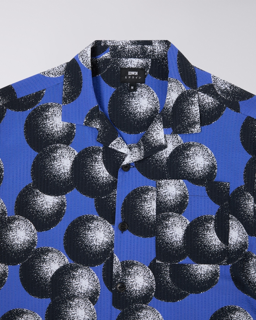 EDWIN Dots Shirt SS Blue