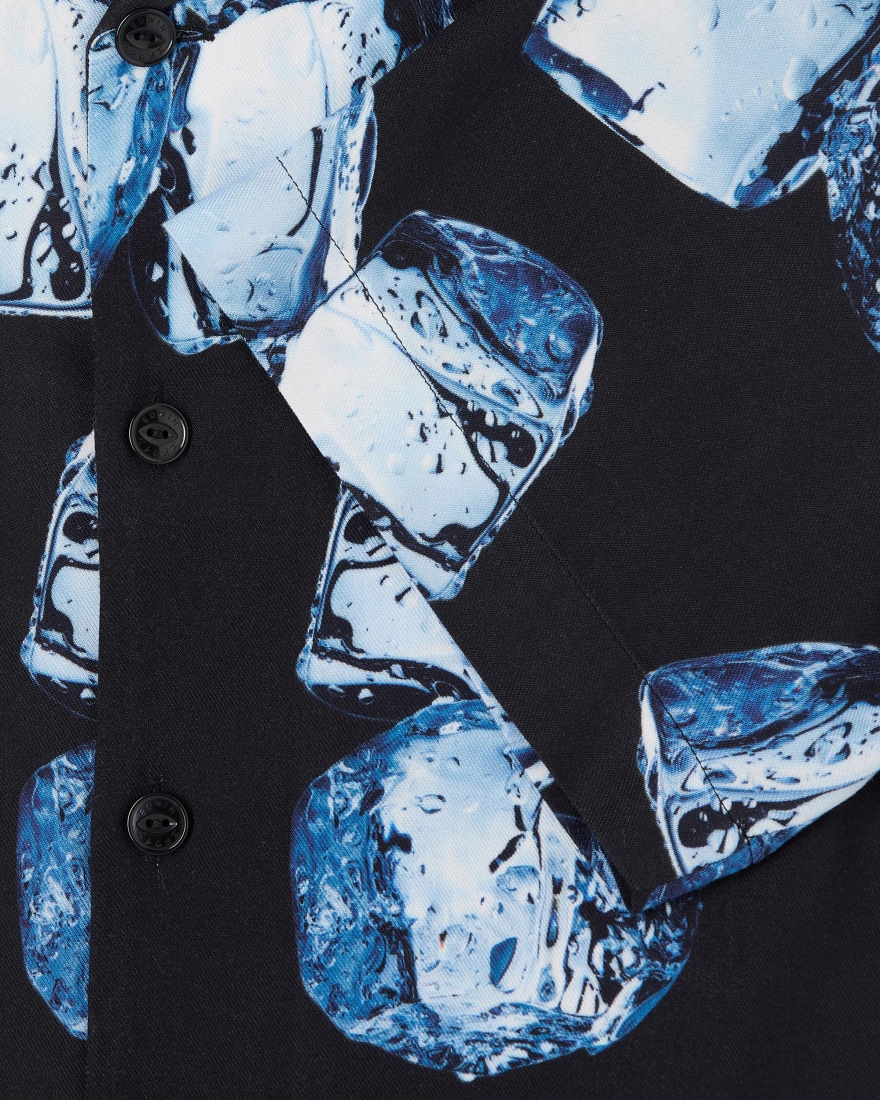 EDWIN Ice Cube Shirt SS Blue