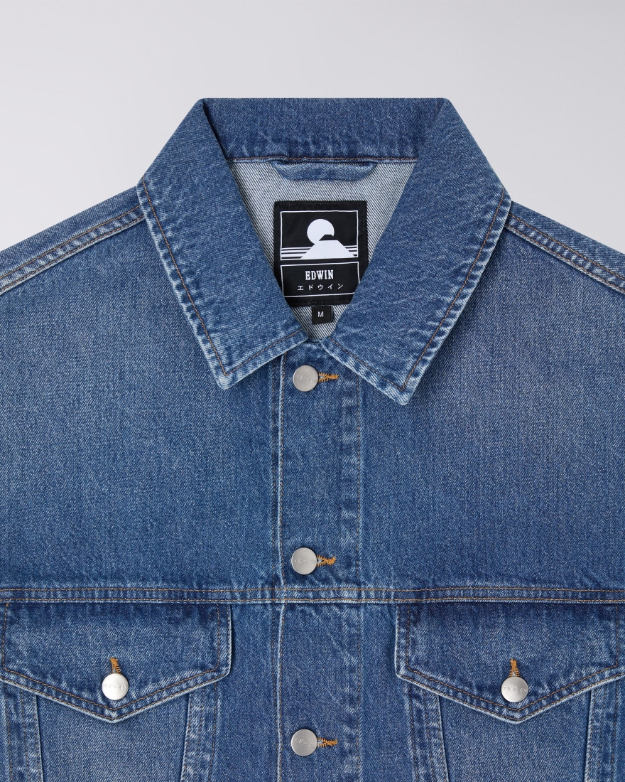 EDWIN EU-Trucker Jacket Blue