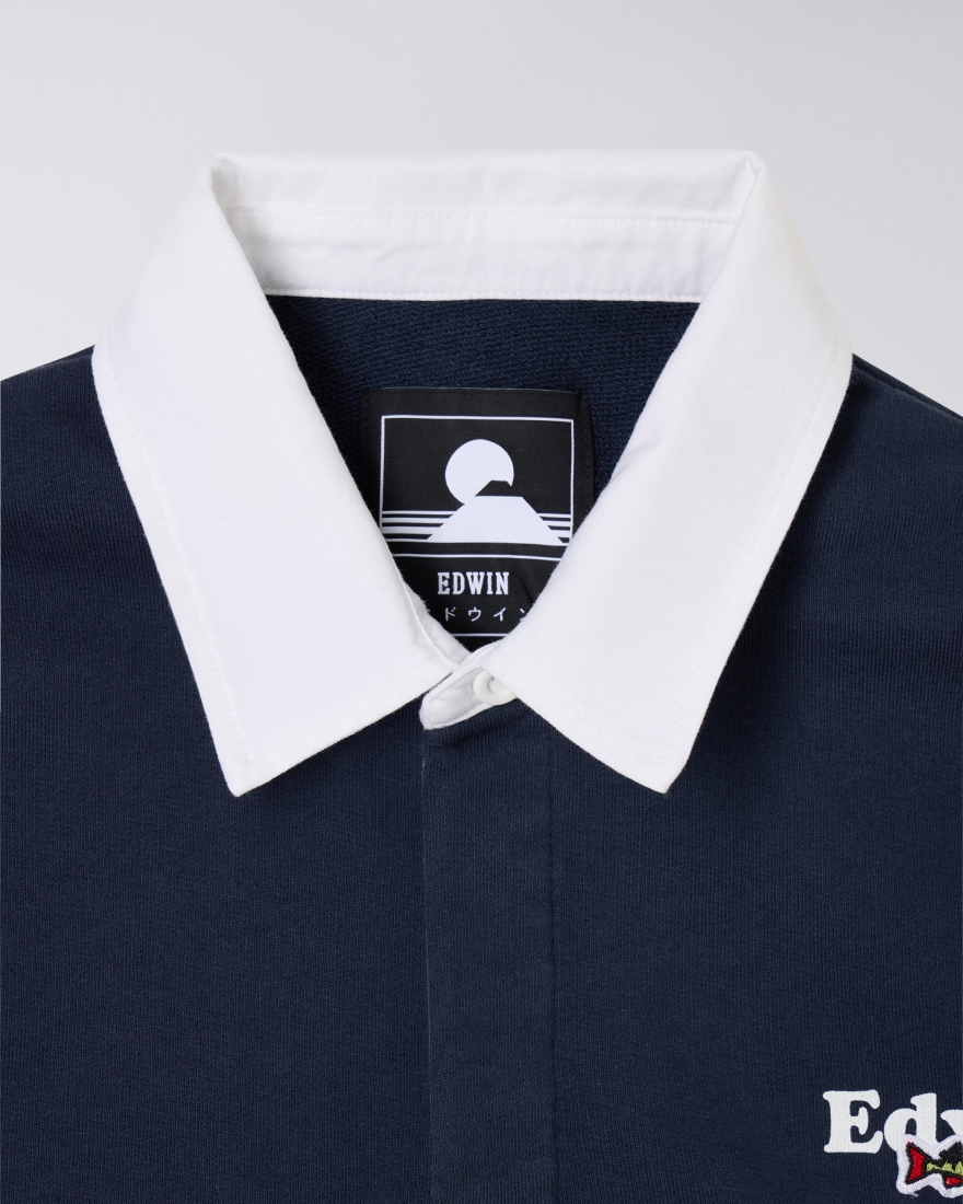 EDWIN EDWIN x SHS Rugby Polo Navy Blazer