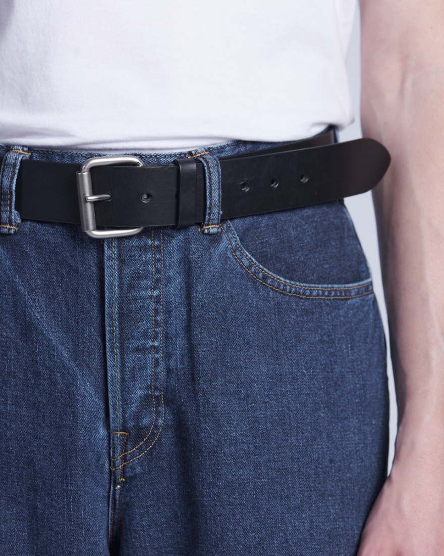 EDWIN Edwin Leather Belt Black