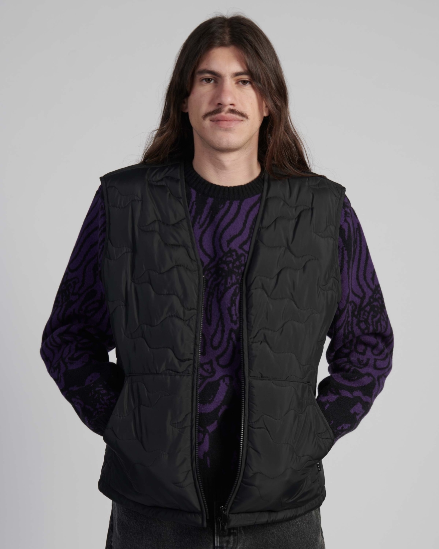 EDWIN Camper Vest Black