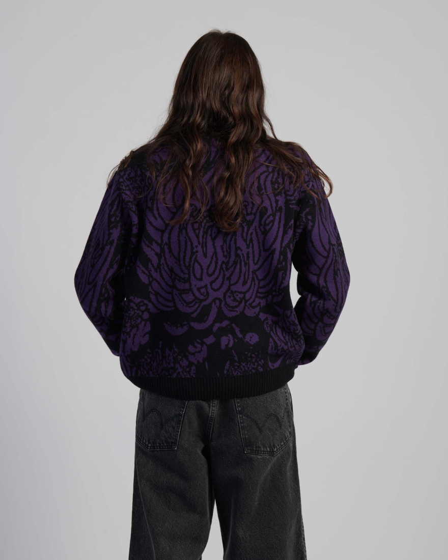 EDWIN Allover Sweater Black