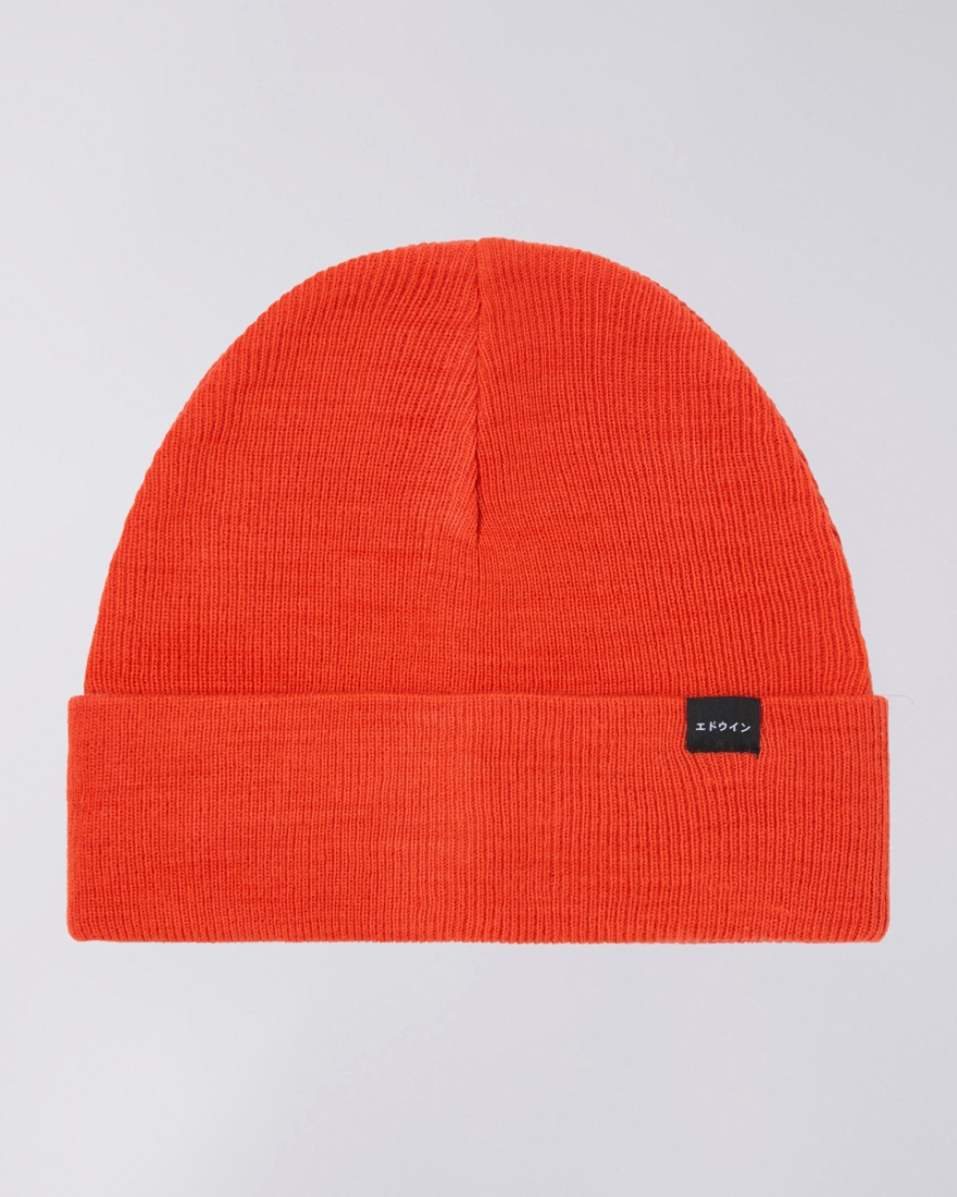 EDWIN Watch Cap Beanie Tangerine Tango