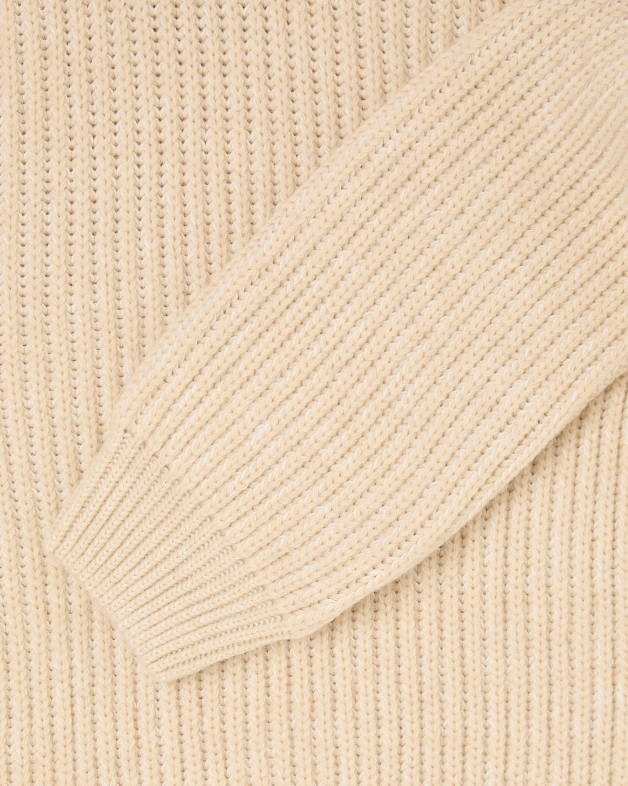 EDWIN Roni High Collar Sweater Beige