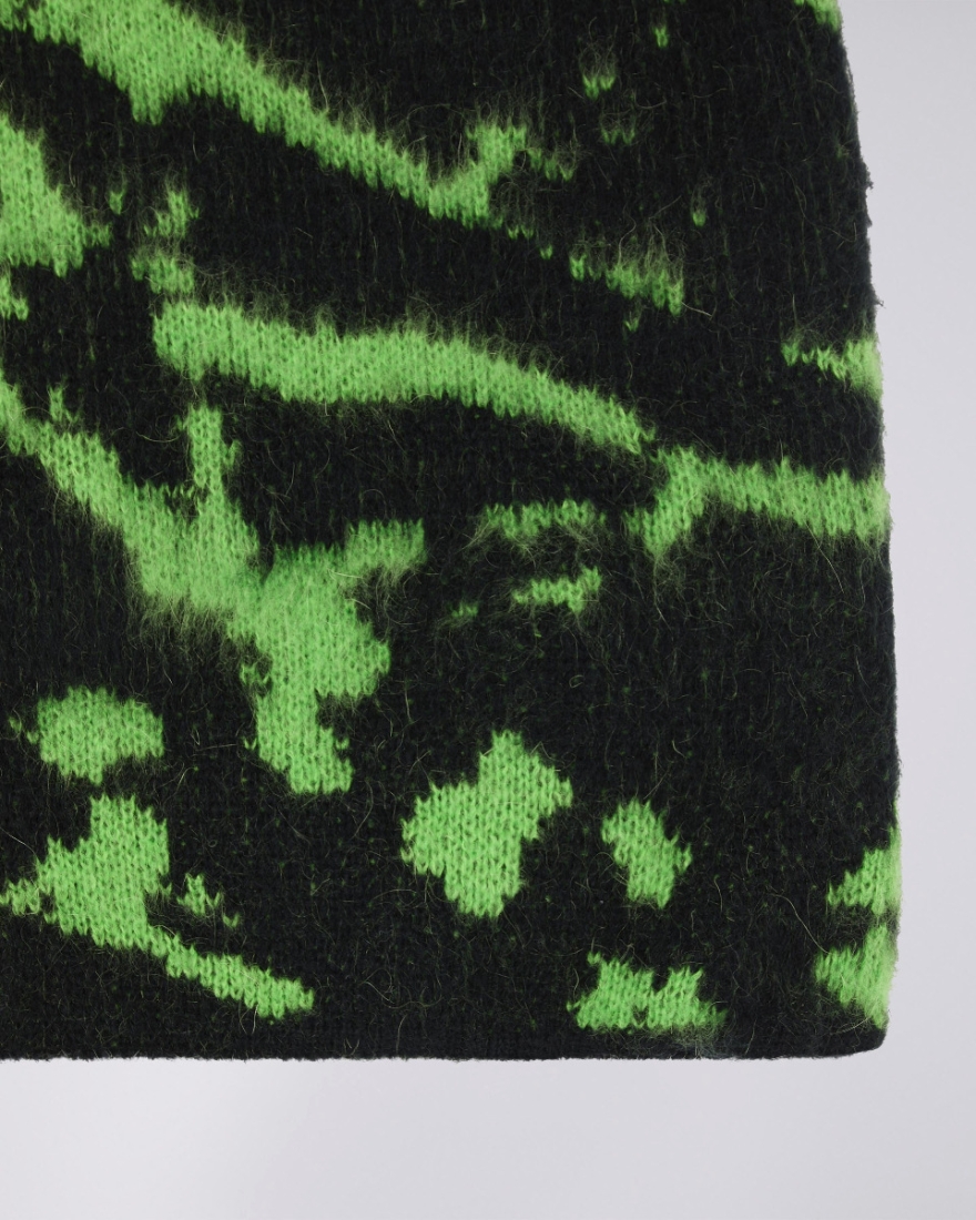 EDWIN Hiji Cardigan Black / Poison Green