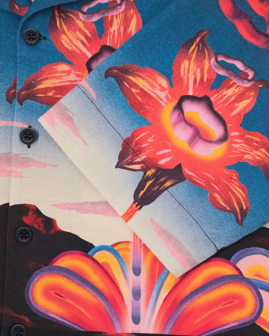 EDWIN Hana No Shita Shirt SS Multicolor