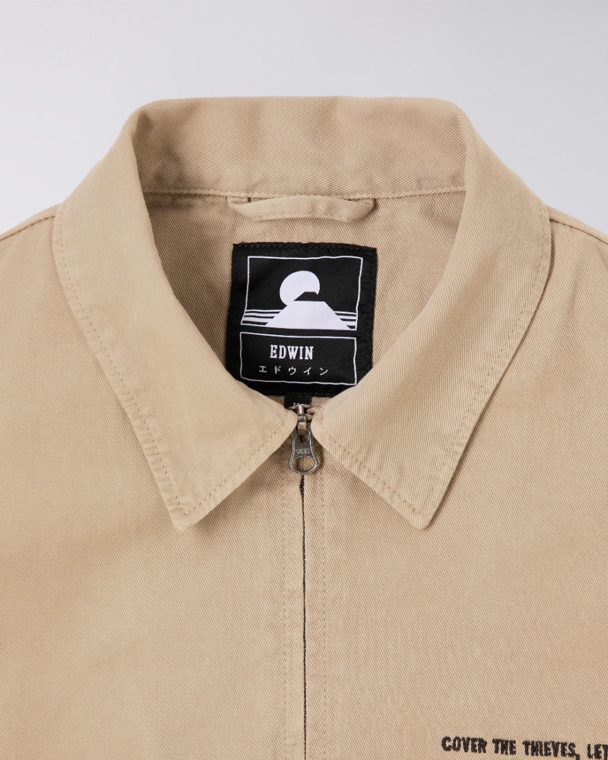 EDWIN Volume Zip Jacket Lined White Pepper
