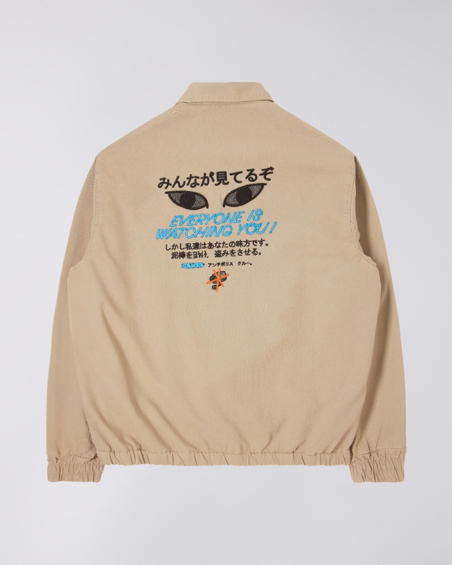 EDWIN Volume Zip Jacket Lined White Pepper