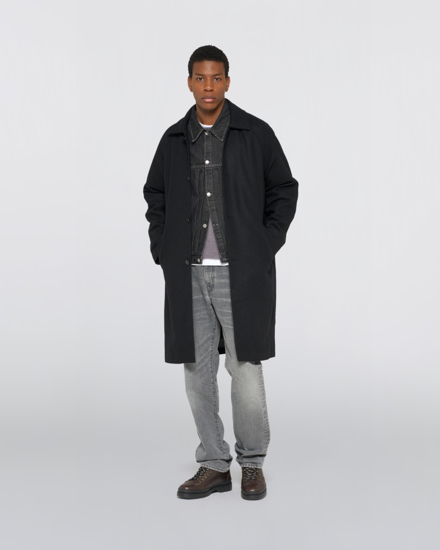 EDWIN Mac Wool Coat Black