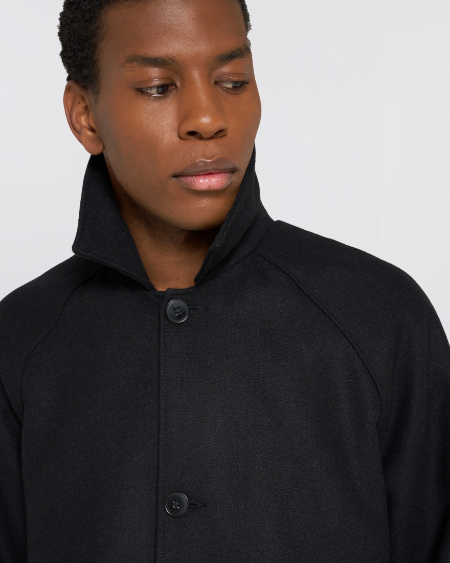 EDWIN Mac Wool Coat Black