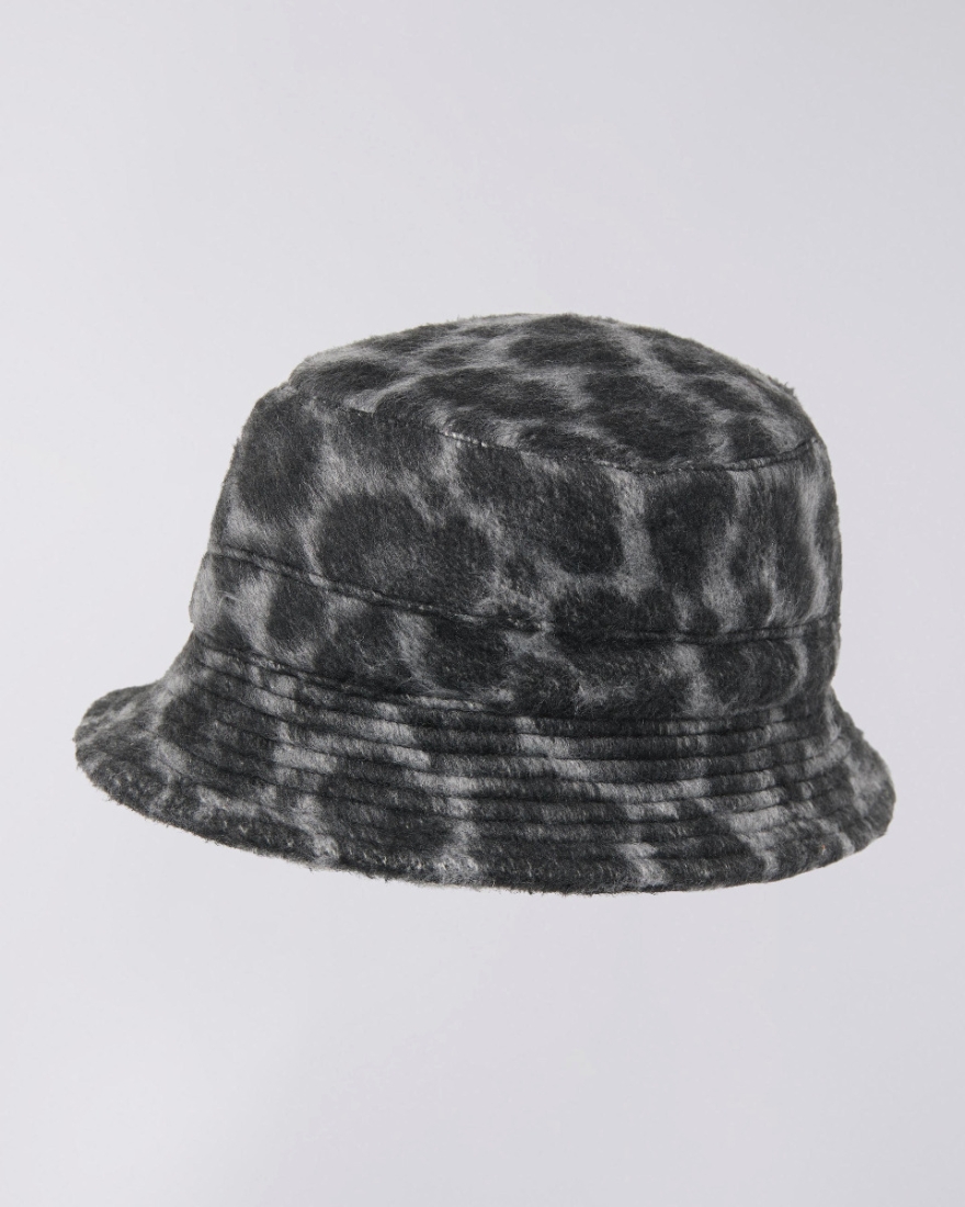 EDWIN Bucket Hat Lined Black / White Leopard
