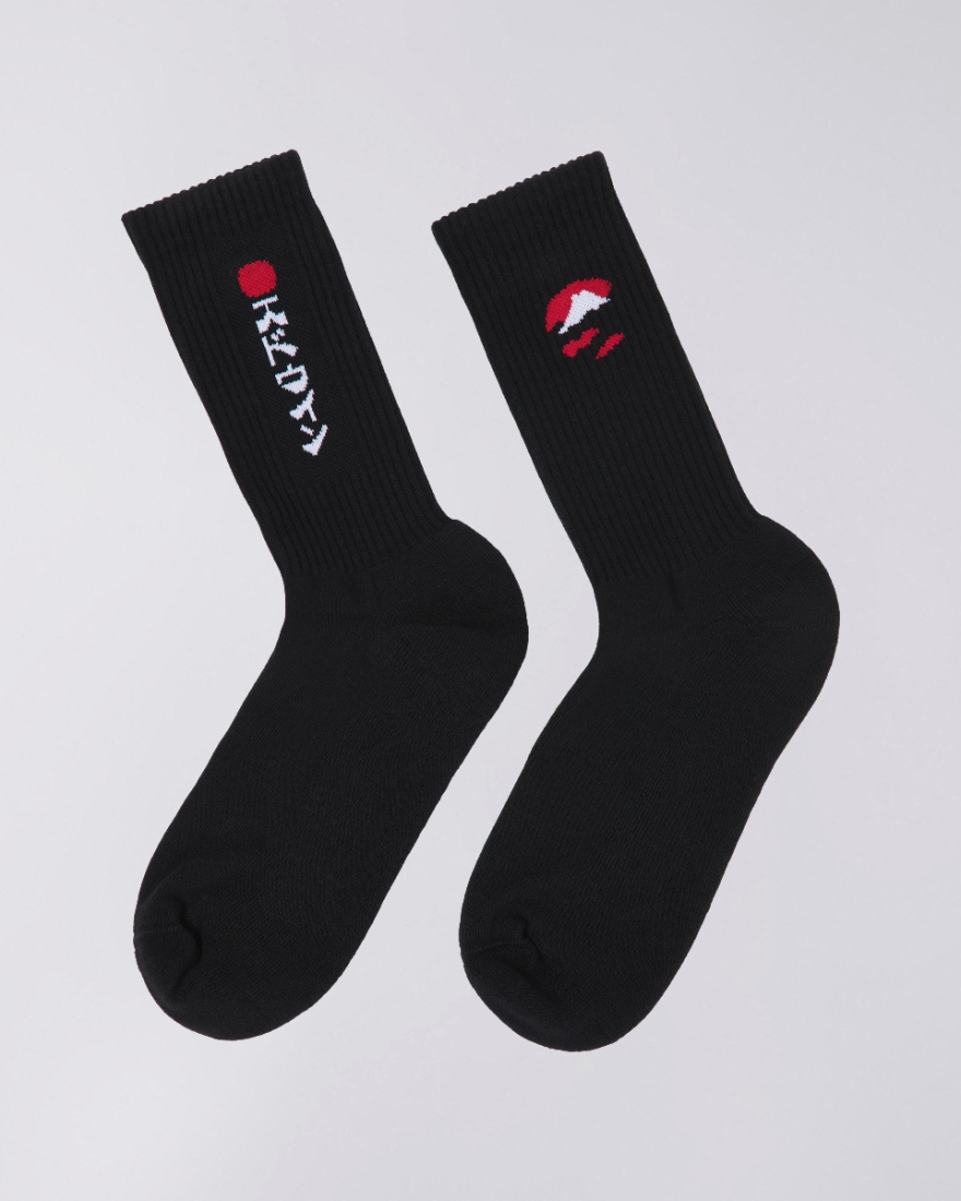 EDWIN Kamifuji Socks Black
