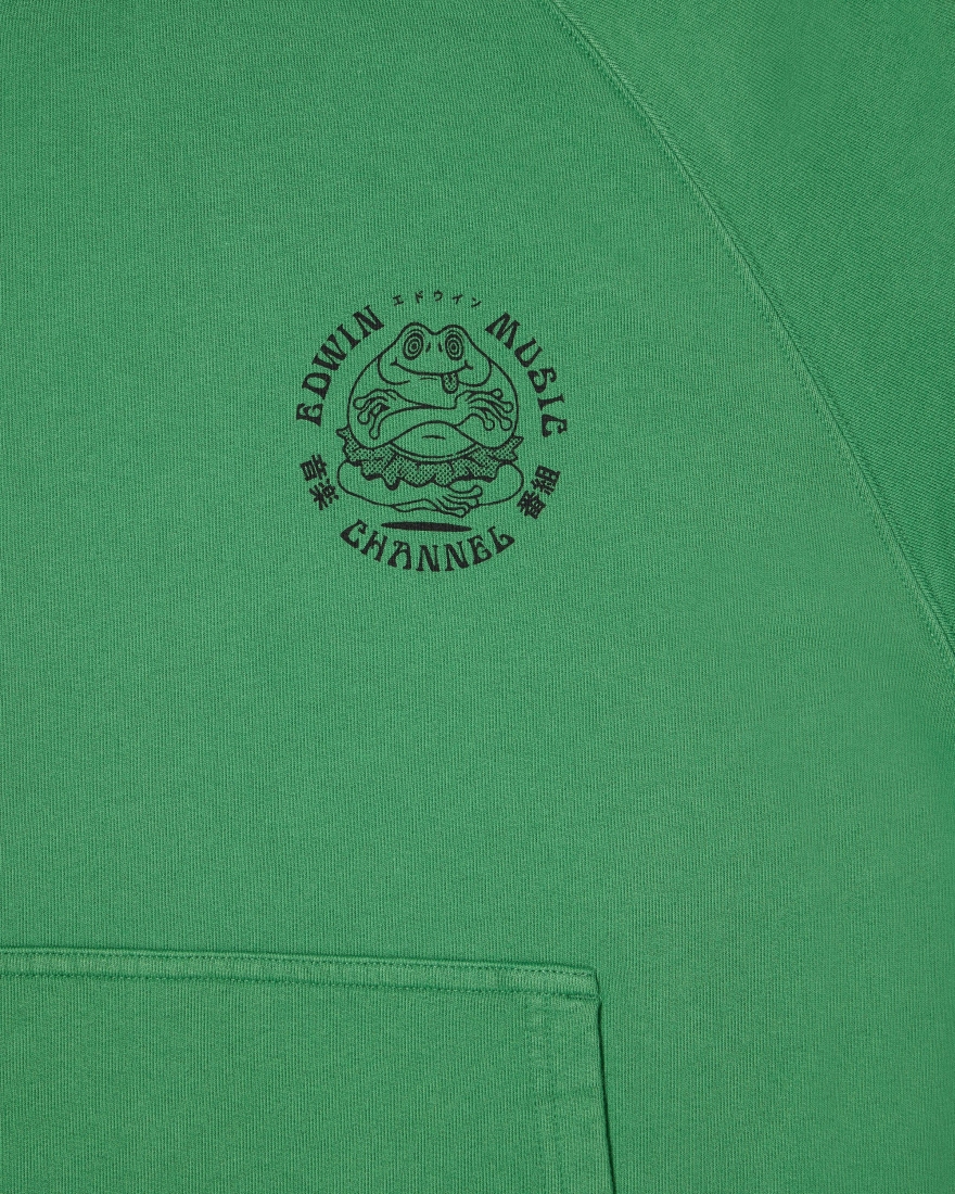 EDWIN Edwin Music Channel Hoodie Sweat Mint Green