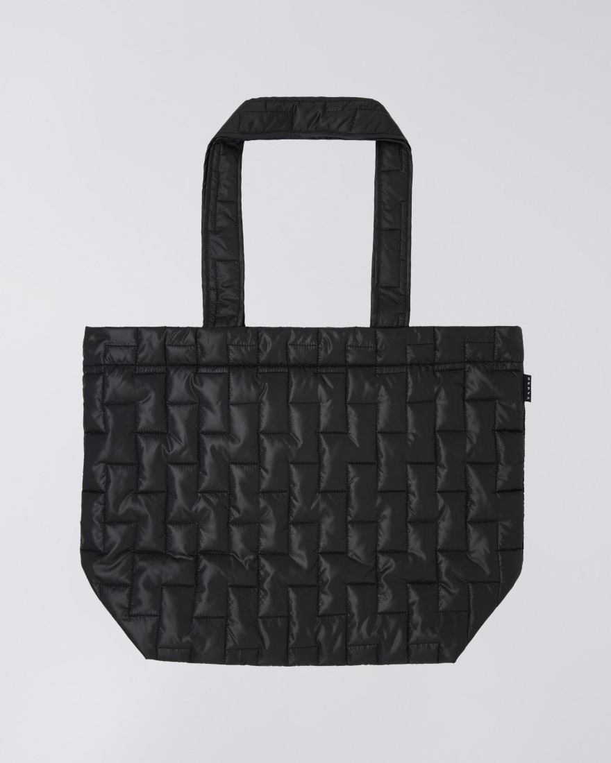 EDWIN Quilted Tote Bag Black