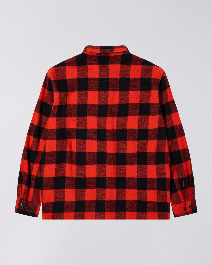 EDWIN Sebastian Shirt LS Black / Red