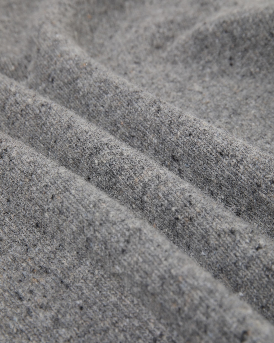 EDWIN Maru Half Zip Sweater Grey Marl