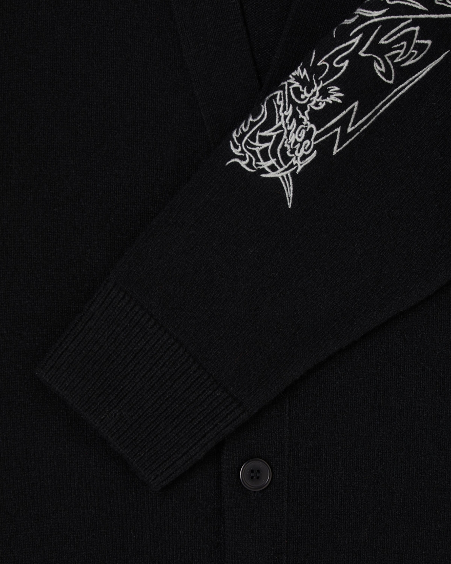 EDWIN Tatsu Cardigan Black