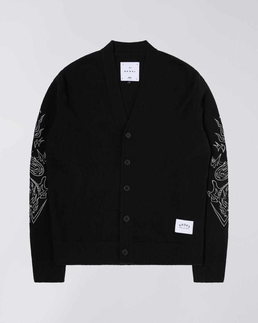 EDWIN Tatsu Cardigan Black
