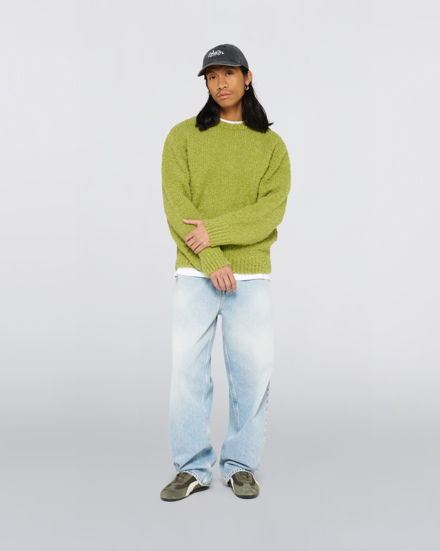 EDWIN Dun Textured Sweater Sweet Pea