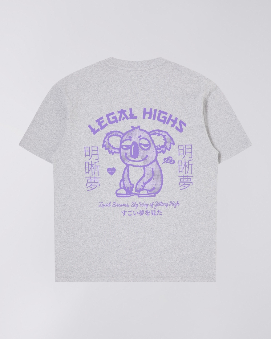 EDWIN Legal Highs T-Shirt  Grey Marl
